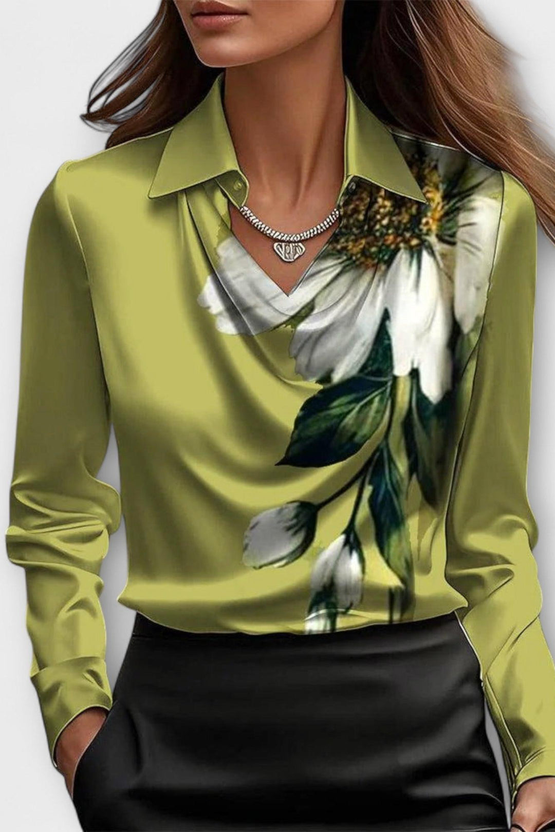 Ronja | Satin Bluse