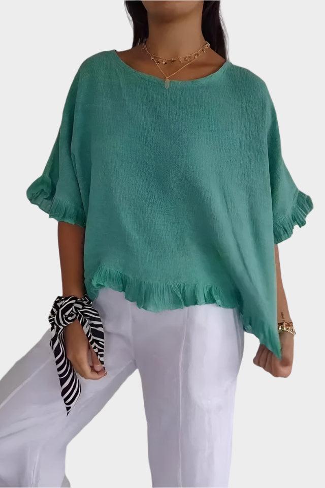 Saga | Linned Bluse